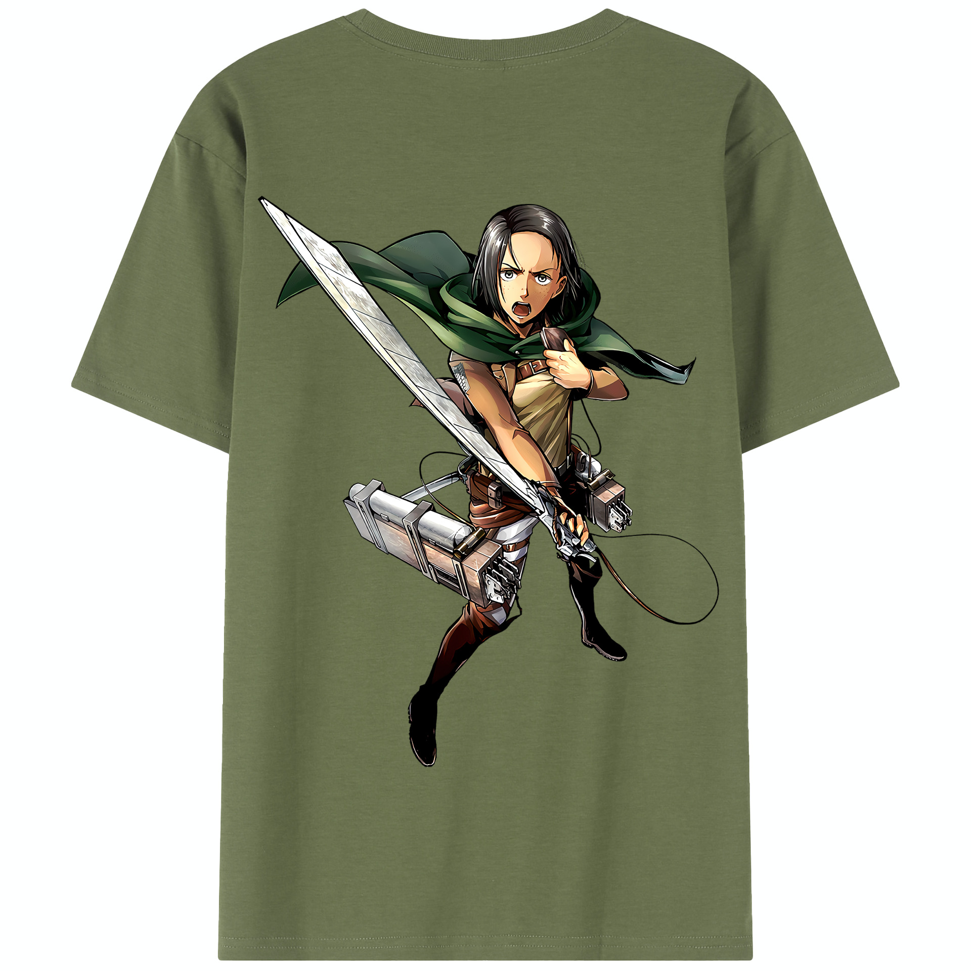 （画像用） 進撃の巨人 Attack on Titan 綿100％半袖Tシャツ（背面プリント）